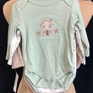 Adorable Mint Green Baby Bodysuit - Cozy Home Design